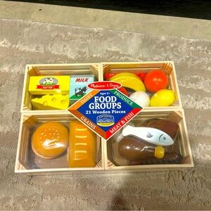 Melissa and Doug Wooden Food Groups Play Set